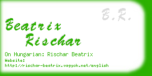 beatrix rischar business card